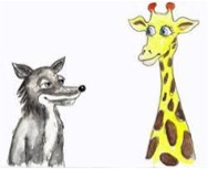 wolf giraffe